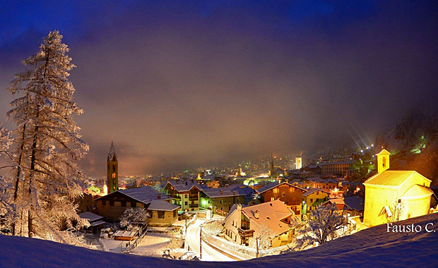 Bormio al termine della nevicata del 5 marzo 2016 [ph. Fausto COMPAGNONI - thanks!]