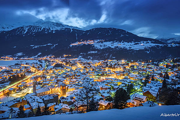 Sul far della sera in AltaValle, 2021-01-20 [ph.Alberto URBANI -thanks!]