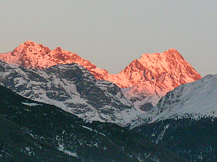 Un tramonto così sul Cristallo e il Gran Zebrù ve lo potete scordare se non vi trovate a Oga! [by XY]